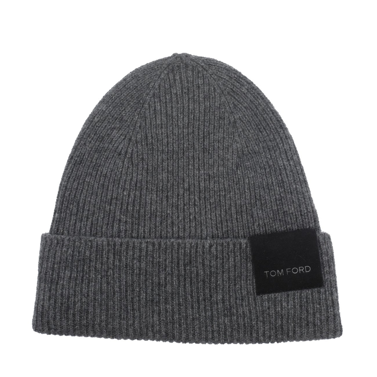 Tom Ford Tom Ford Men Logo Ribbed Cashmere Beanie