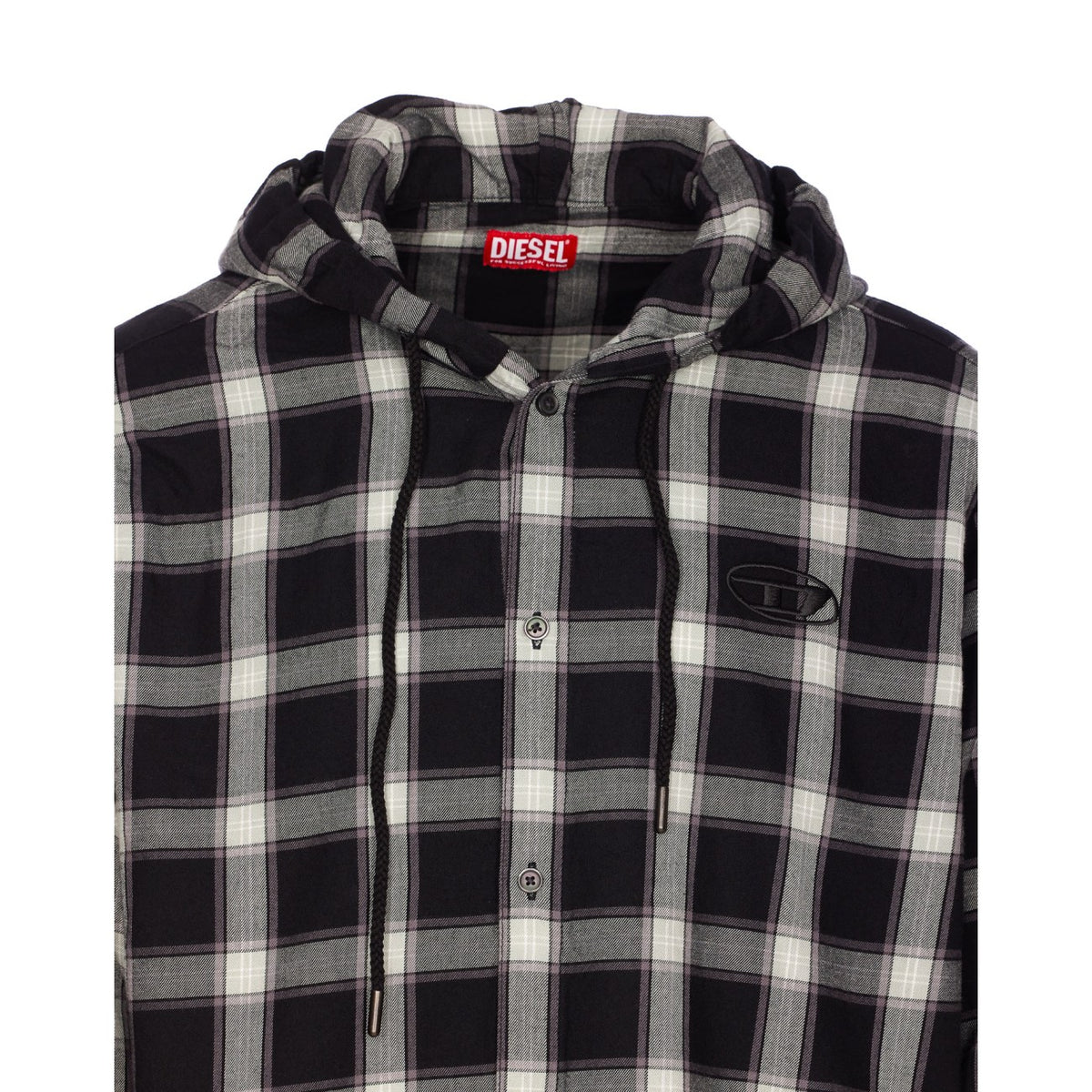 Diesel Diesel Men Logo S-Ix-Ajfi Check Shirt