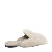 Dolce&Gabbana Dolce&Gabbana Women Logo Shearling And Suede Slippers