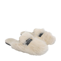 Dolce&Gabbana Dolce&Gabbana Women Logo Shearling And Suede Slippers