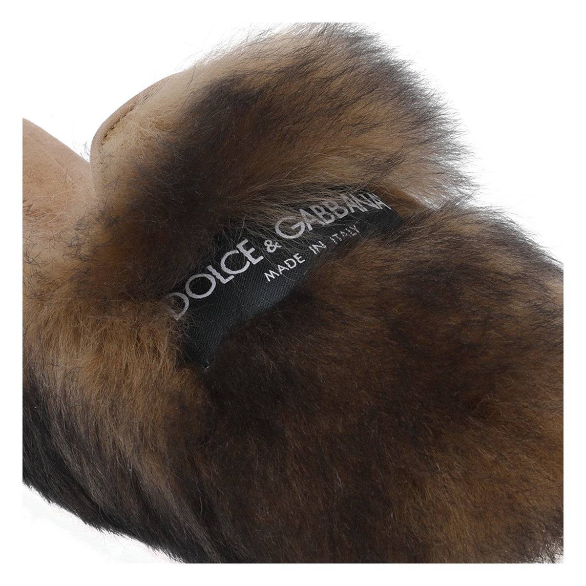 Dolce&Gabbana Dolce&Gabbana Women Logo Shearling And Suede Slippers