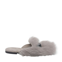 Dolce&Gabbana Dolce&Gabbana Women Logo Shearling And Suede Slippers