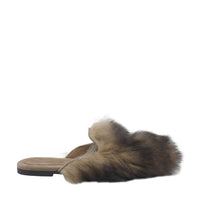 Dolce&Gabbana Dolce&Gabbana Women Logo Shearling And Suede Slippers