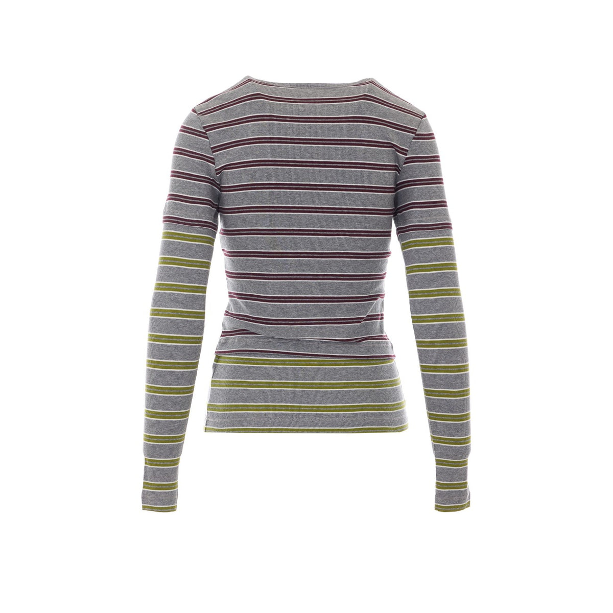 Ganni Ganni Women Logo Striped Long Sleeves Top