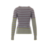 Ganni Ganni Women Logo Striped Long Sleeves Top