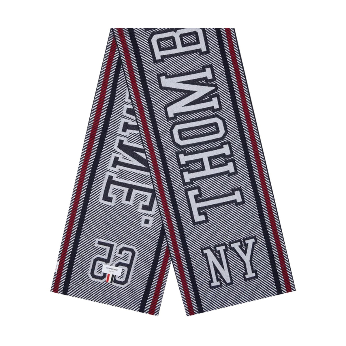 Thom Browne Thom Browne Men Logo Varsity Scarf