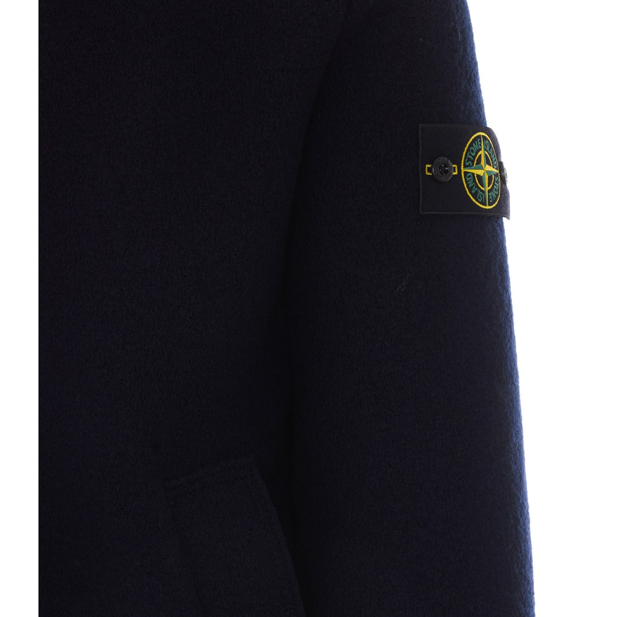 Stone Island Stone Island Men Logo Virgin Wool Jacket