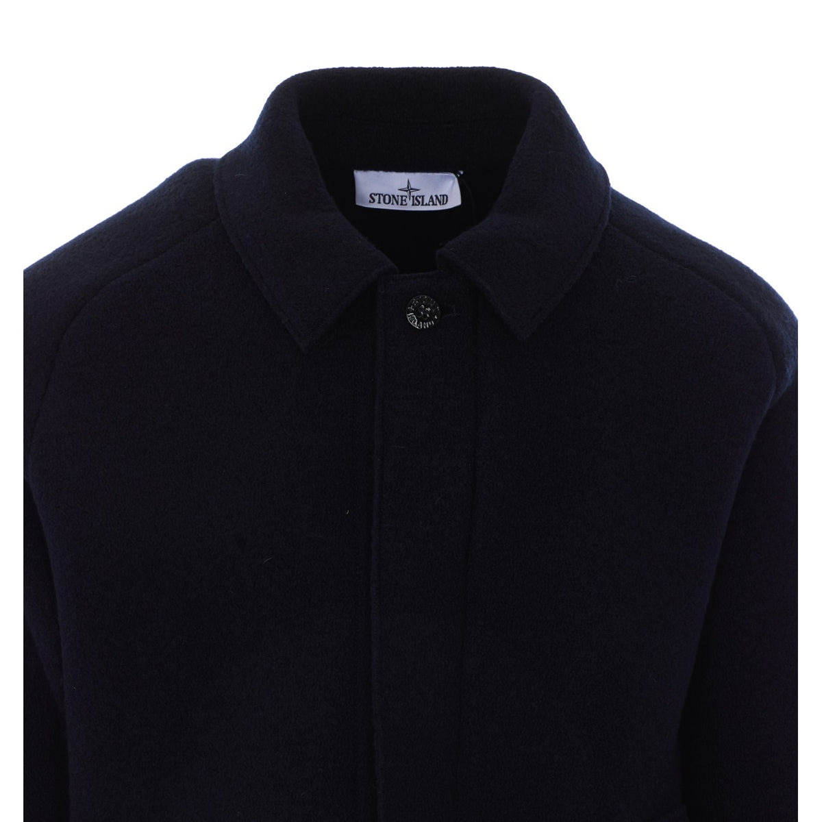 Stone Island Stone Island Men Logo Virgin Wool Jacket