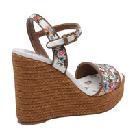 Dolce&Gabbana Dolce&Gabbana Women Logo Wedged Sandals With Embroidered Wire