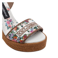 Dolce&Gabbana Dolce&Gabbana Women Logo Wedged Sandals With Embroidered Wire