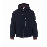 Stone Island Men Logo Wool Diagonal Parka