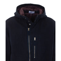 Stone Island Men Logo Wool Diagonal Parka