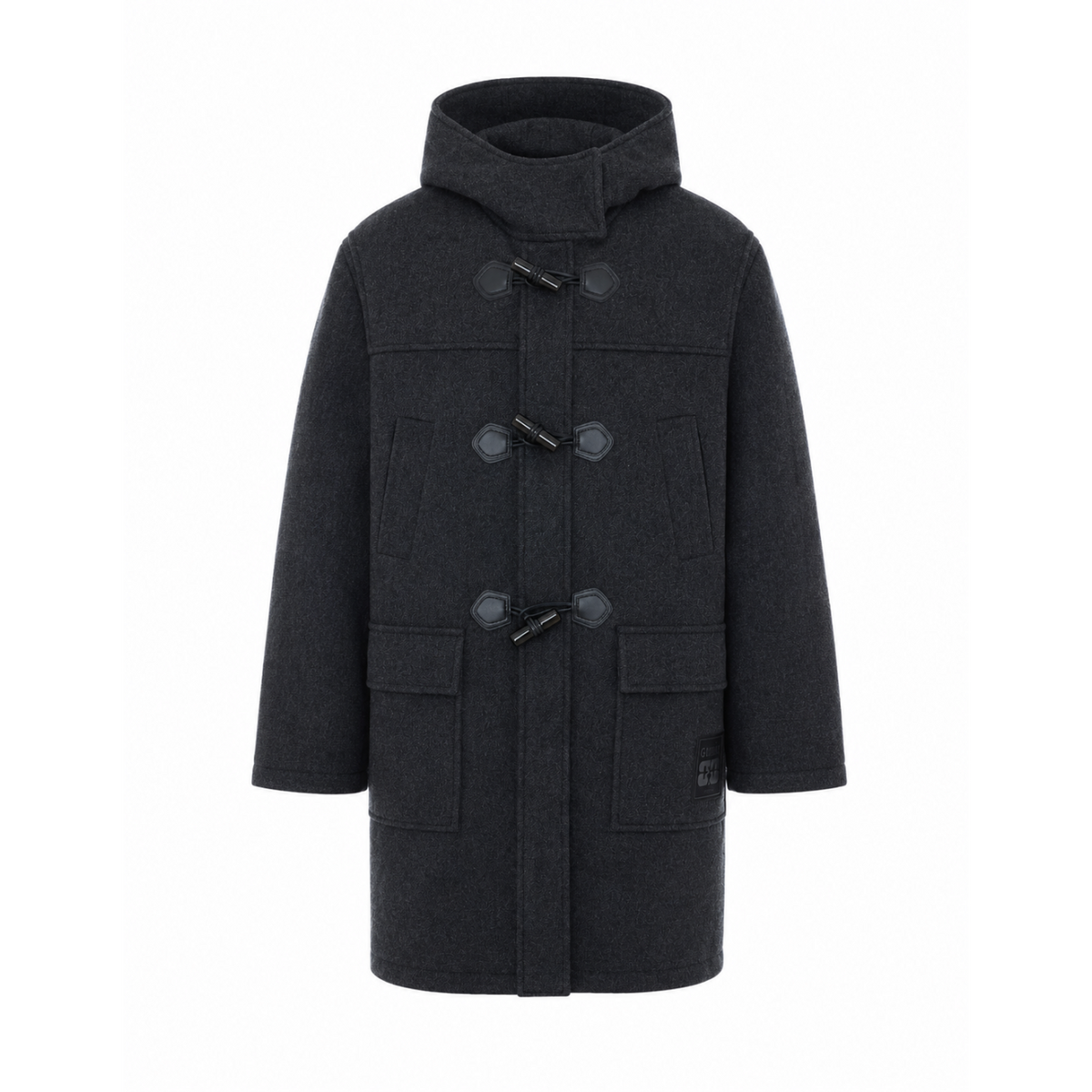 Ganni Women Logo Wool Peacoat