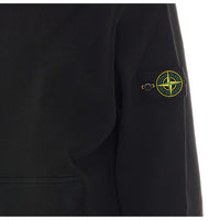 Stone Island Men Logo Zip Up Hoodie