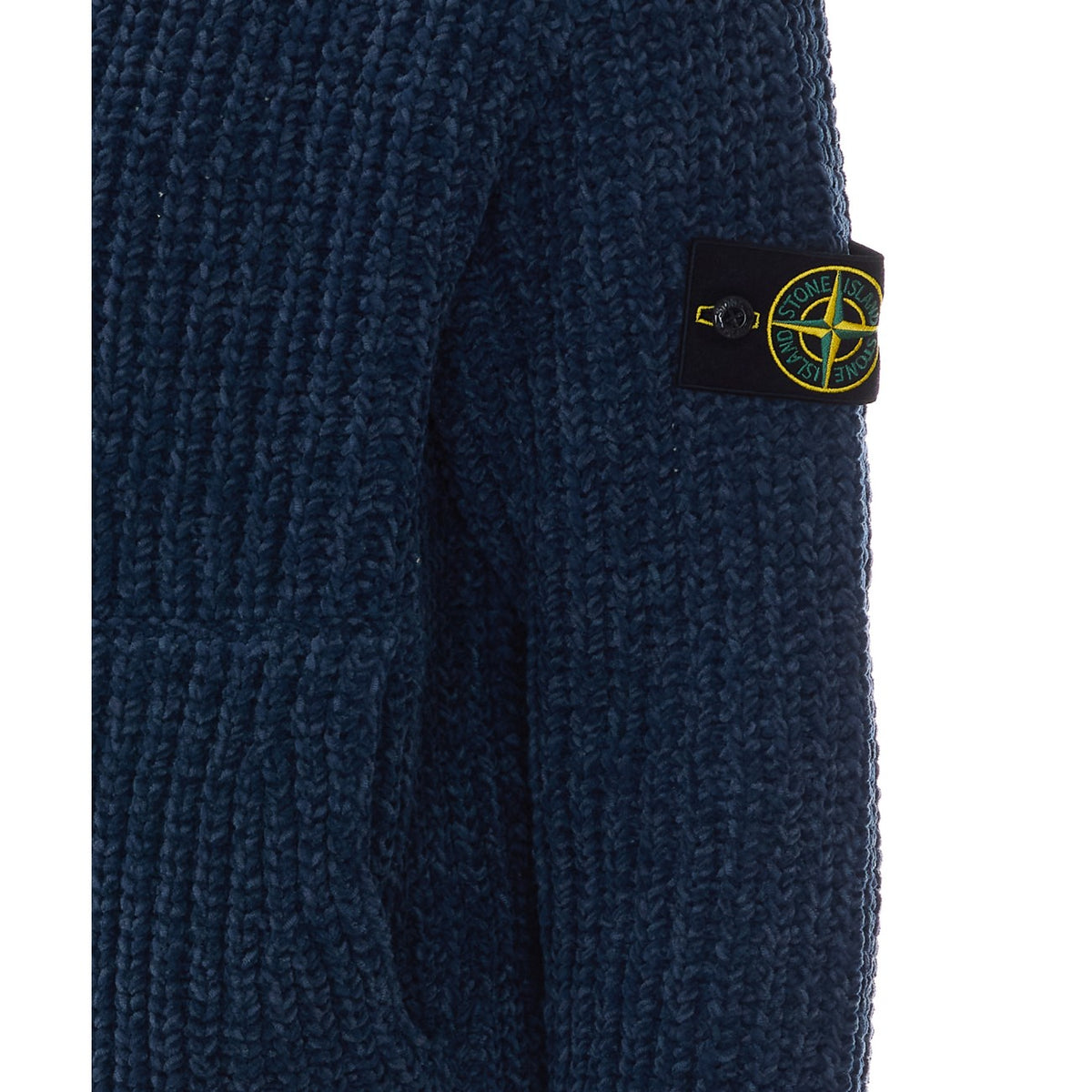 Stone Island Stone Island Men Logo Zipped And Hooded Sweater