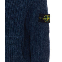 Stone Island Stone Island Men Logo Zipped And Hooded Sweater