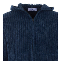 Stone Island Stone Island Men Logo Zipped And Hooded Sweater