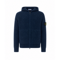 Stone Island Stone Island Men Logo Zipped And Hooded Sweater