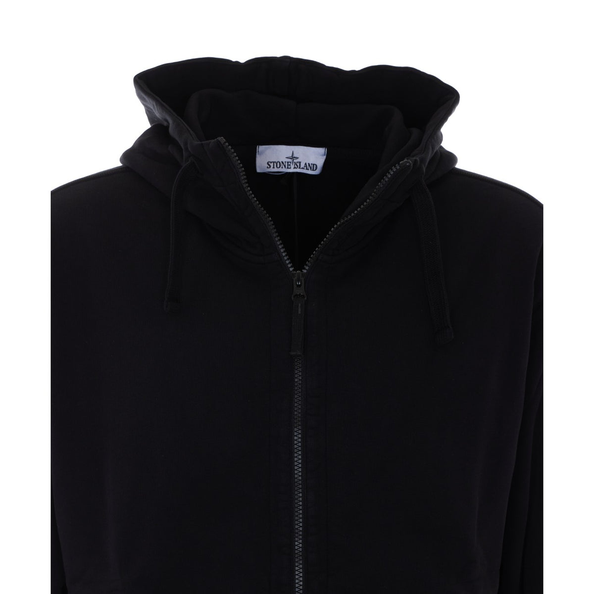 Stone Island Men Logo Zipped Hoodie