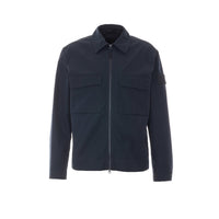 Stone Island Men Logo Zipped Overshirt