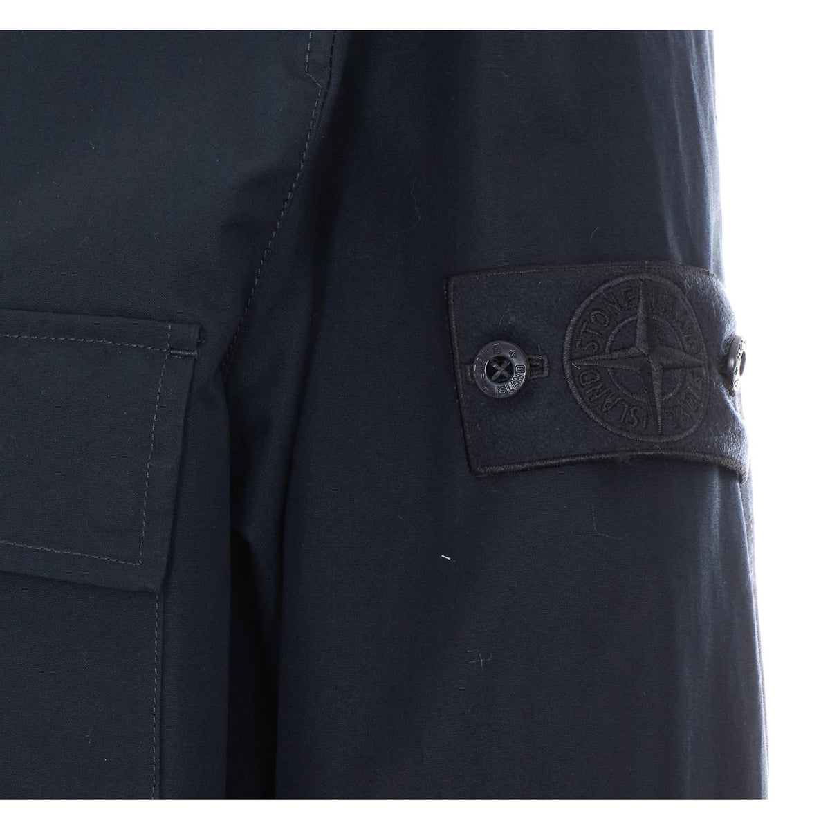 Stone Island Men Logo Zipped Overshirt