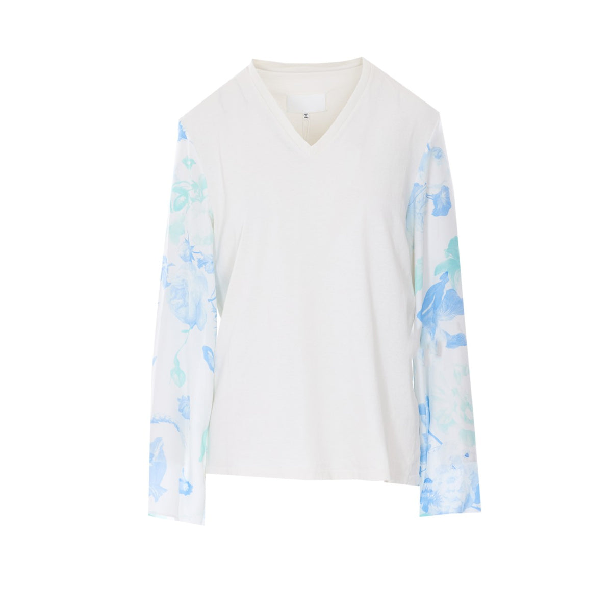 Maison Margiela Women Long Sleeves T-Shirt With Floral Print
