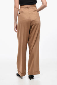 Marni Flannel Loose-fit Pants with Turn-ups