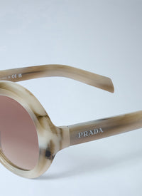 Prada Women Pr D08su Round Sunglasses