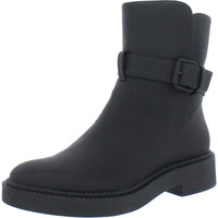 Kaelyn Womens Pull On Waterproof Ankle Boots Black