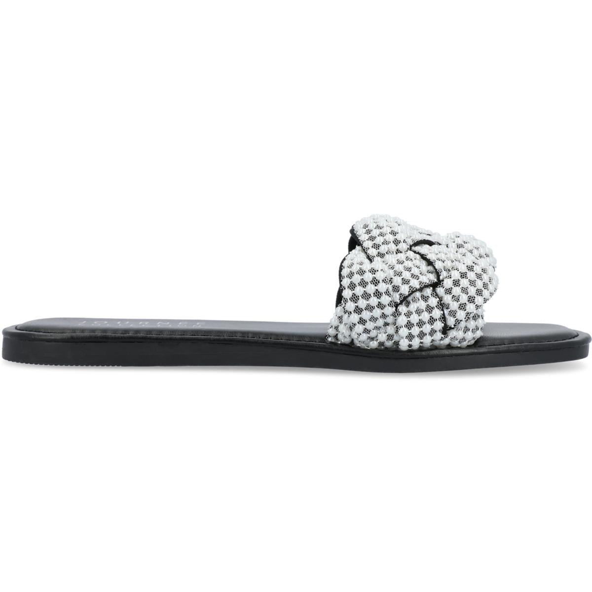 RAILLEY Womens Square Toe Braided Slide Sandals