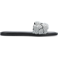 RAILLEY Womens Square Toe Braided Slide Sandals