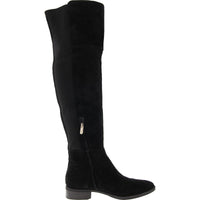 Pam Womens Zipper Ribbed Knit Over-The-Knee Boots