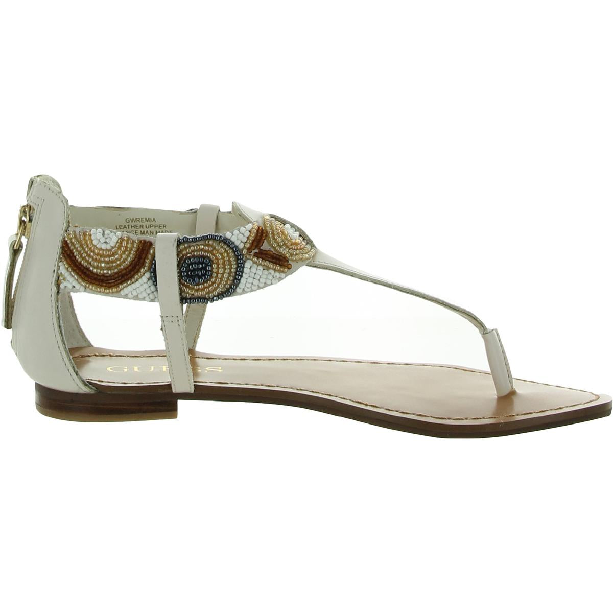 REMIA Womens FLATS THONG Ankle Strap