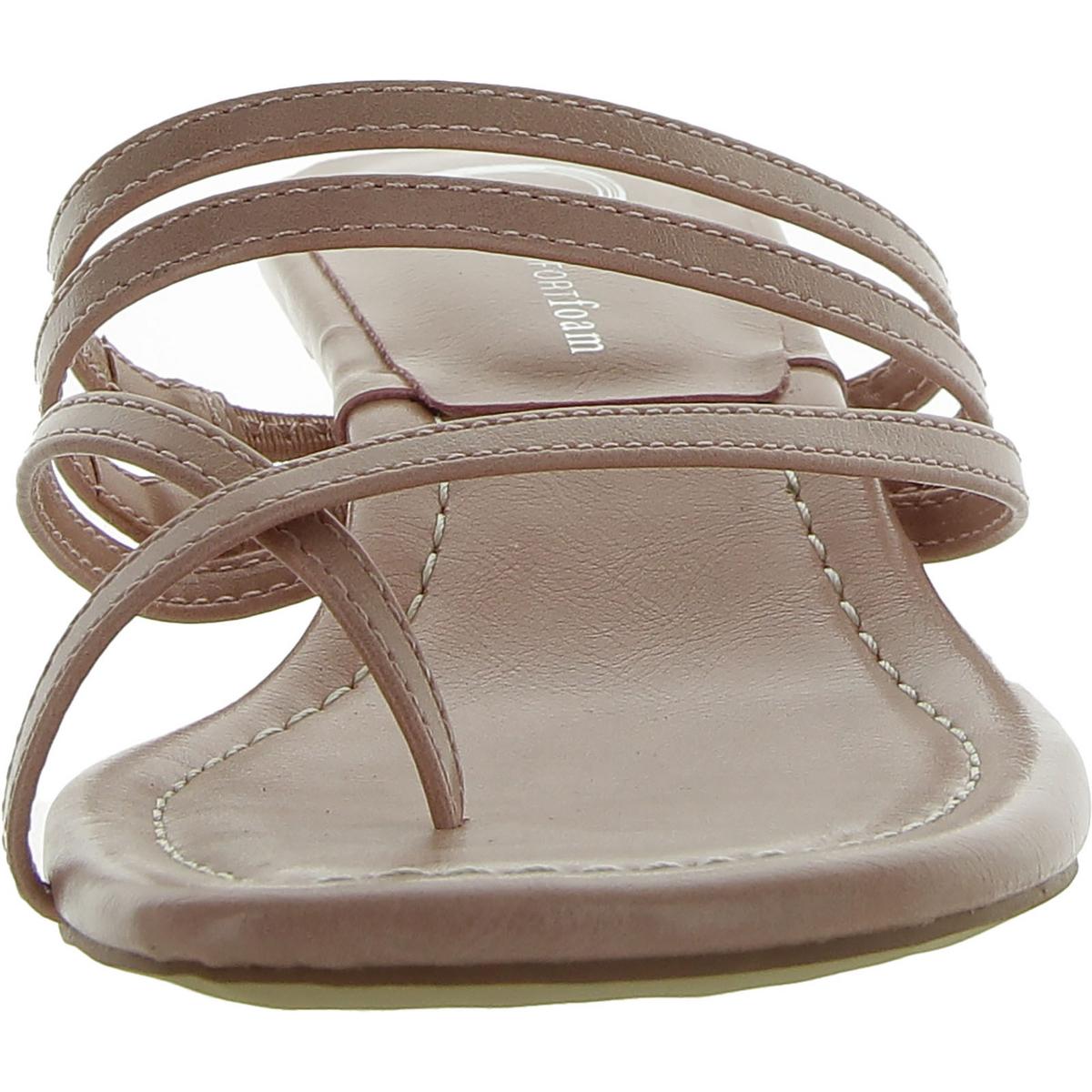 LETTIE Womens Faux Leather Kitten Heel Heels