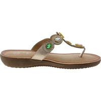 ZARA Womens Jeweled Manmade Slide Sandals