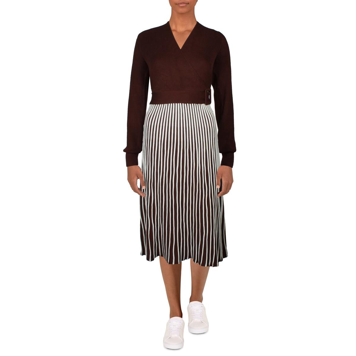 Womens Surplice Rayon Sweaterdress