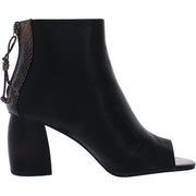 Rock It Womens Leather Snake Print Booties