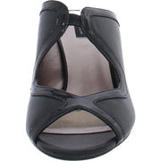 Baytown Womens Leather Cutout Heel Sandals