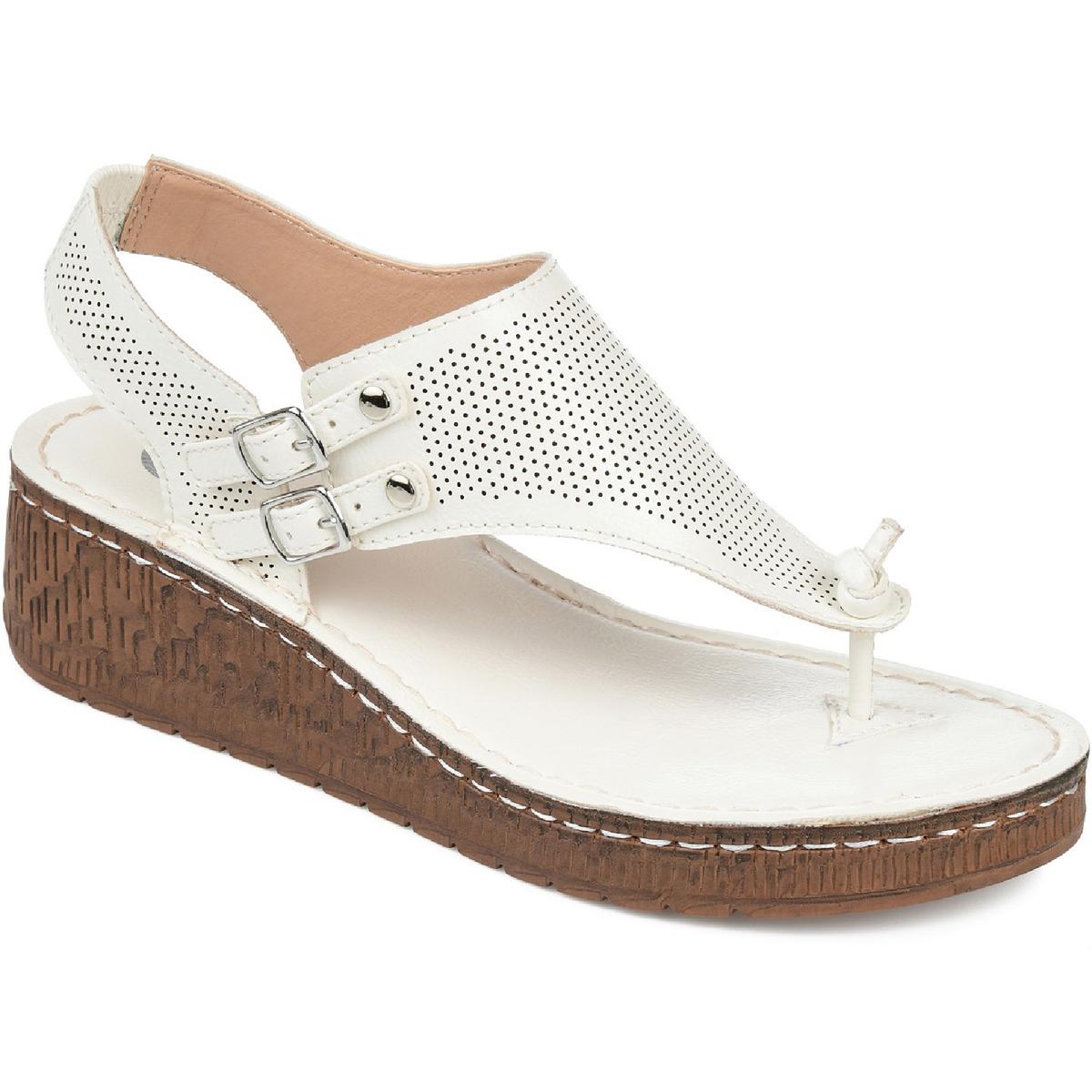 Mckell Womens Buckle Wedge Sandals