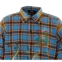 Amiri Men Ma Quad Flames Flannel Shirt