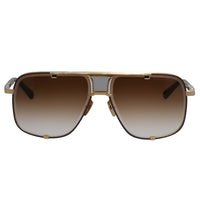 MACH-FIVE DT DRX-2087-I-GLD-BRN-64 Unisex Aviator Sunglasses