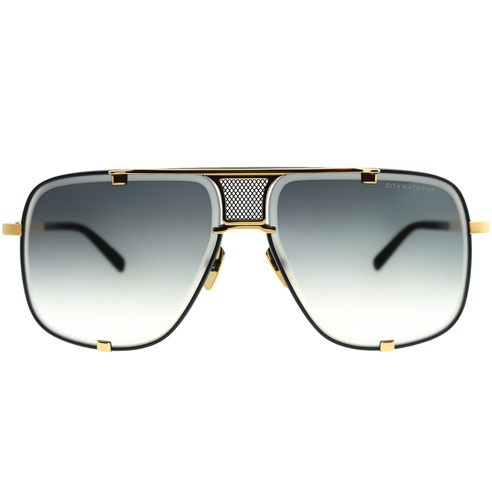 Mach-Five DRX-2087-A-BLK-GLD-64 Unisex Aviator Sunglasses