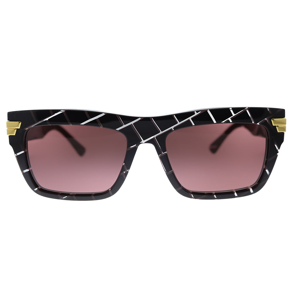 BV 1058S 003 Unisex Rectangle Sunglasses