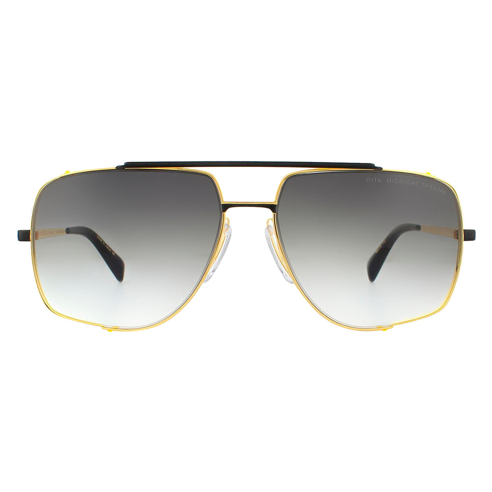 MIDNIGHT SPECIAL DT DRX-2010-M-BLK-GLD-60-Z Unisex Aviator Sunglasses