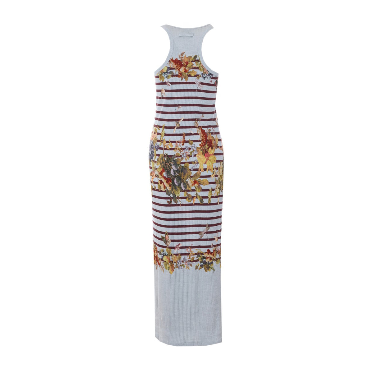 Jean Paul Gaultier Women Mariniere Grape Printed Long Dress