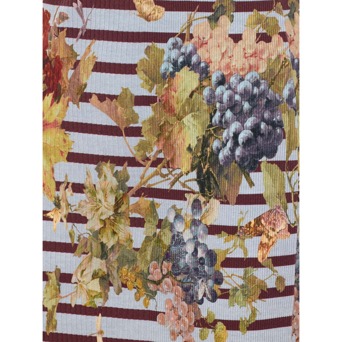 Jean Paul Gaultier Women Mariniere Grape Printed Long Dress