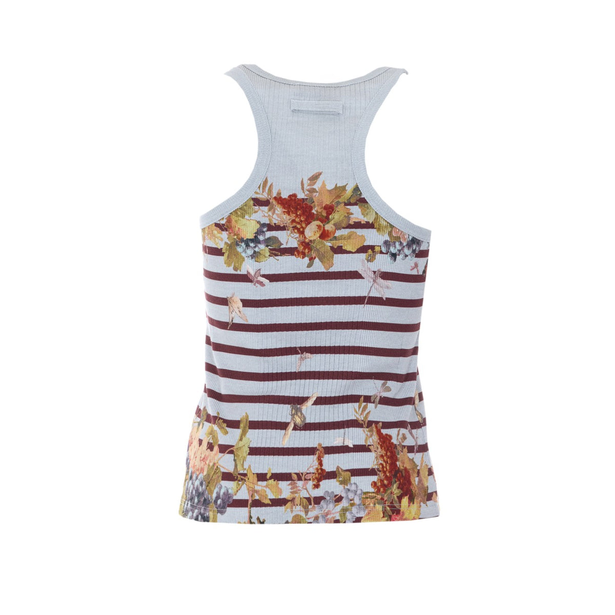 Jean Paul Gaultier Women Mariniere Grape Printed Tank Top