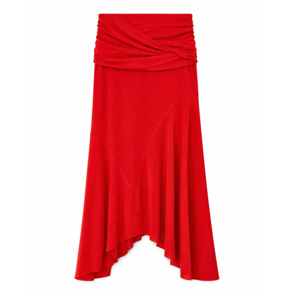 Ganni Women Marl Mesh Draped Skirt