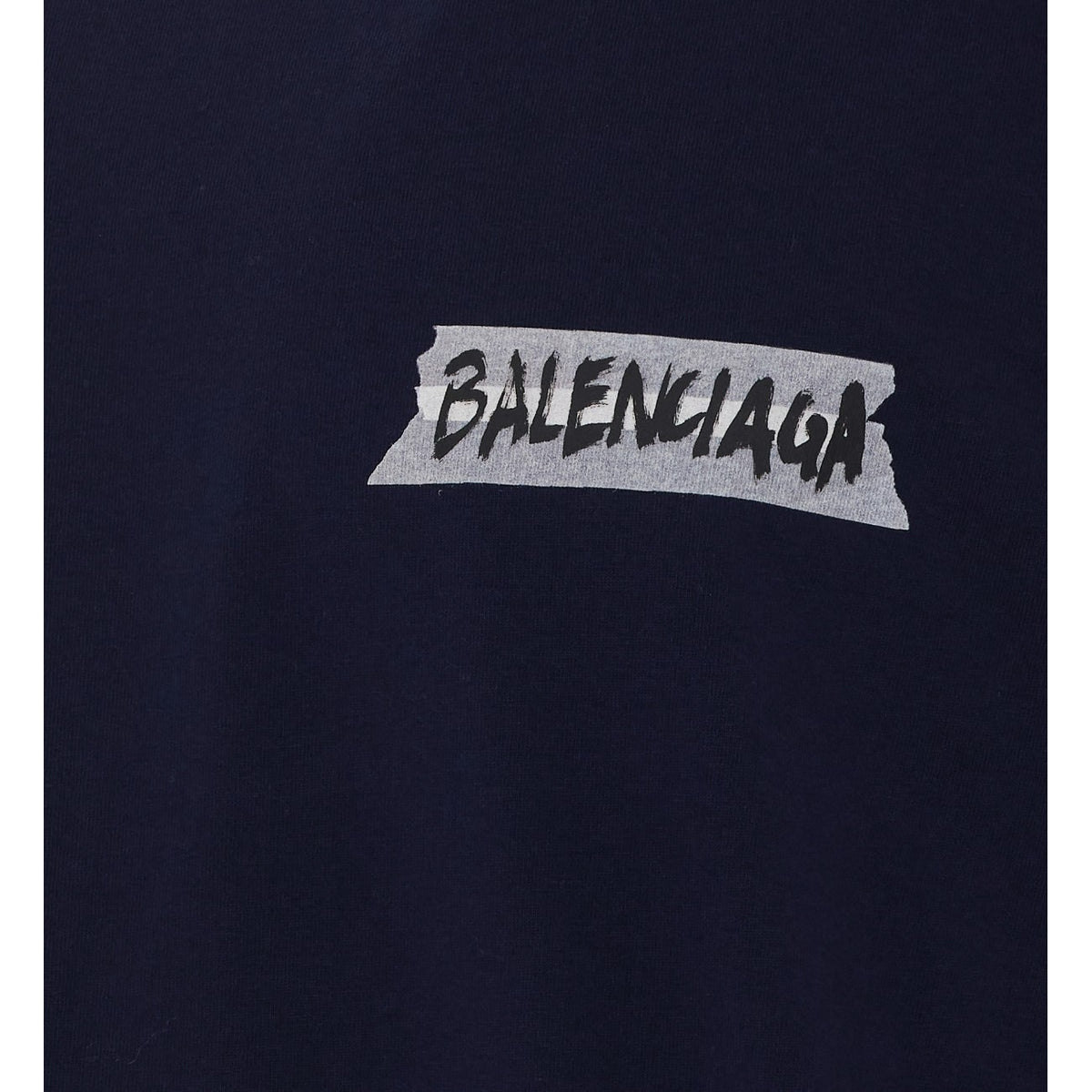 Balenciaga Men Masking Tape Medium Fit T-Shirt