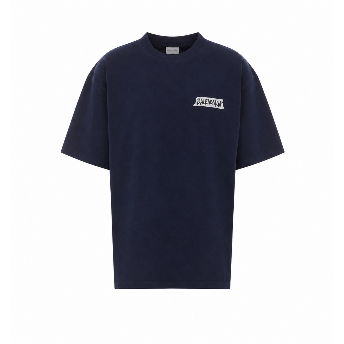 Balenciaga Men Masking Tape Medium Fit T-Shirt
